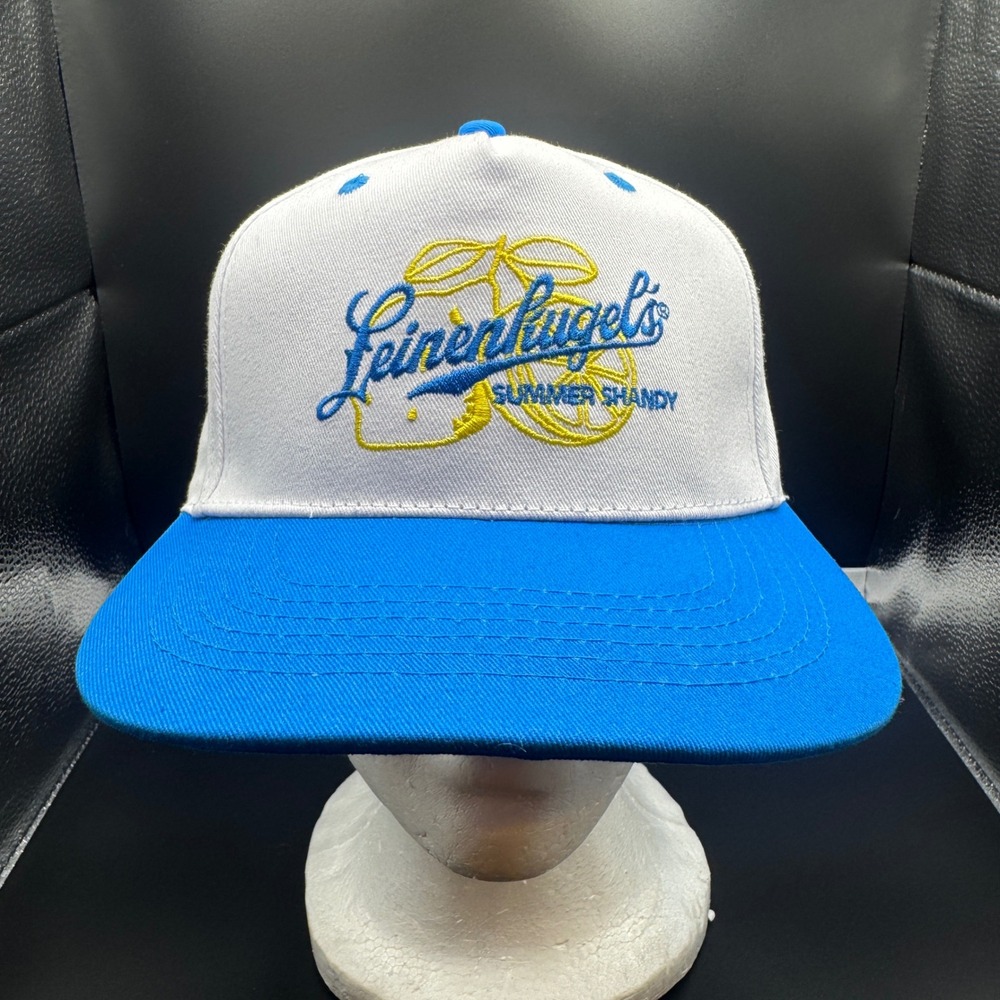 Leinenkugel's Summer Shandy Hat Blue White Snapback Beer Brewery Cap NWOT